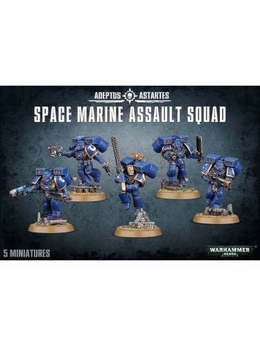 W40k: Space Marine Assault Squad (5 figúrok) (zničená krabica)