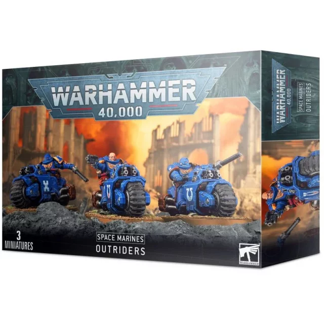 W40k: Space Marines Outriders (3 figúrky)