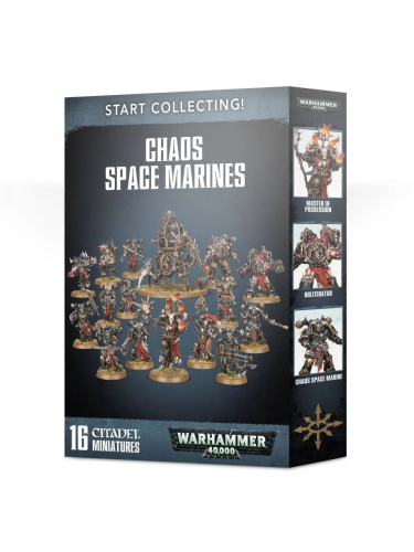 W40k: Start Collecting Chaos Space Marines (16 figúrok)