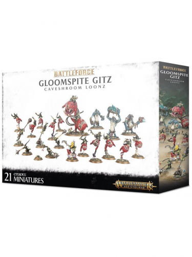 W-AOS: Battleforce: Gloomspite Gitz Caveshroom Loonz (21 figurek)