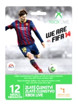XBOX 360 - 12 mesiacov XBOX Live GOLD + 1 mesiac zadarmo (vzhľad FIFA 14) (XBOX 360)