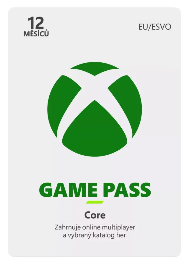 Game Pass Core - předplatné na 12 měsíců (XBOX)