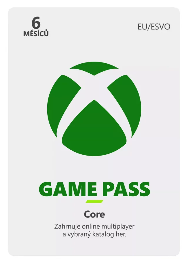 Game Pass Core - předplatné na 6 měsíců (XBOX)