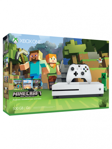 XBOX ONE S - herná konzola (500GB) + Minecraft: Xbox One Edition (XBOX)