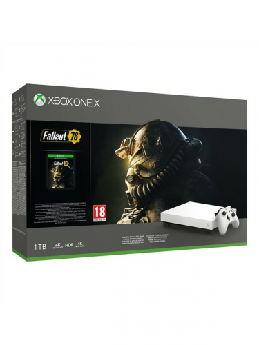 Konzola Xbox One X 1TB + Fallout 76 - Special White Edition (XBOX)