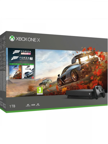 Konzola Xbox One X 1TB + Forza Horizon 4 + Forza Motorsport 7 (XBOX)