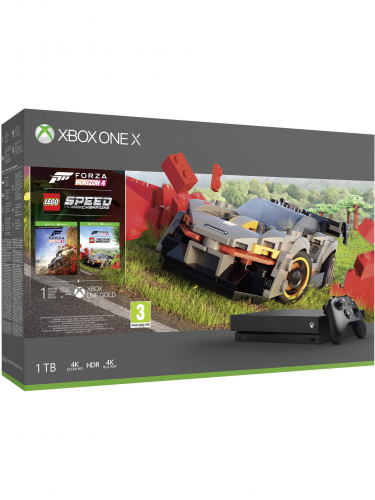 Konzola Xbox One X 1TB + Forza Horizon 4 + LEGO Speed Champions DLC (XBOX)