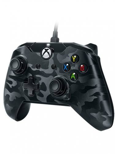 Ovládač drôtový PDP pre Xbox One a Windows - Black Camouflage (XBOX)