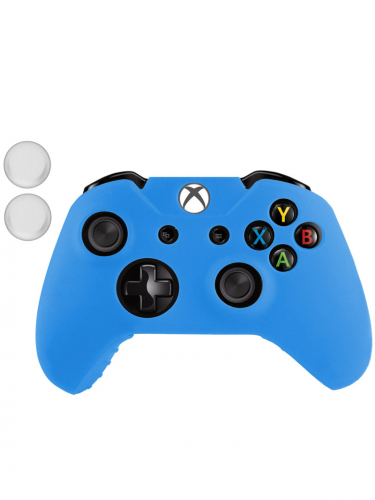 Silikónový obal pre Xbox One ovládač (modrý) s dvoma návlekmi na páčky (XBOX)
