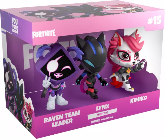 Figúrka Fortnite - Raven Team Leader, Lynx and Kimiko (3-pack mini) (Youtooz Mini Fortnite 15) - Figúrky na hranie
