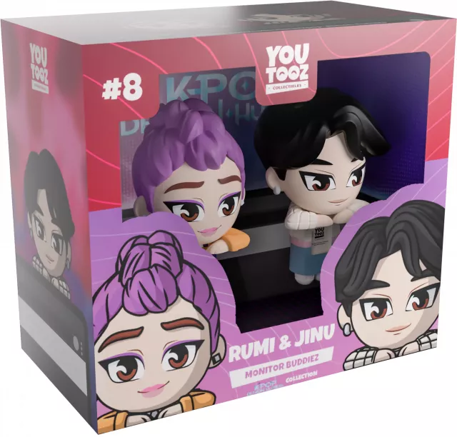 Figúrka na monitor KPop Demon Hunters - Jinu & Rumi Monitor Buddiez (Youtooz KPop Demon Hunters)