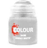 Citadel Base Paint (Corax White) - základná farba, biela