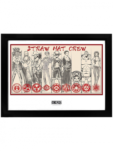 Zarámovaný plagát One Piece - Straw Hat Crew