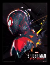 Zarámovaný plagát Spider-Man - Miles Morales System Shock